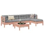 vidaXL 6-delige Loungeset met kussens massief douglas vurenhout