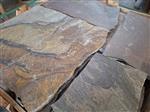 tuintegels flagstones Brasil Black Gold Kwartsiet