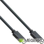 InLine 35702A USB-kabel 2 m USB 3.2 Gen 2 (3.1 Gen 2) USB C Zwart