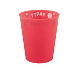 Party Beker Rood Semi Transparant 250ml