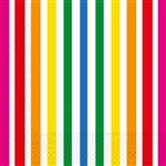 Gekleurde Servetten Regenboog 33cm 20st