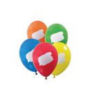 Gekleurde Ballonnen Schrijfbaar Leeg 27cm 6st