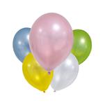 Gekleurde Ballonnen Metallic Leeg 8st