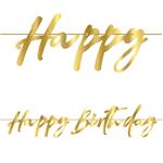 Happy Birthday Letterslinger Goud