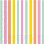 Gekleurde Servetten Pastel 33cm 20st