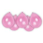Roze Ballonnen Metallic Leeg 8st