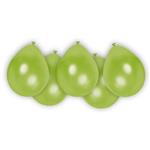 Groene Ballonnen Metallic Leeg 8st