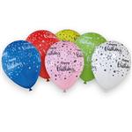 Happy Birthday Ballonnen Gekleurd 6st