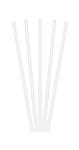 Witte Rietjes Papieren 19,7cm 100st