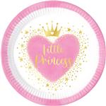 Hartjes Borden Little Princess 23cm 8st