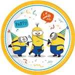 Minions Borden Geel 23cm 8st