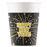 Happy New Year Bekers Papier 200ml 8st