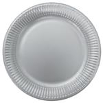 Zilveren Borden Metalic 23cm 8st