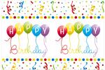 Happy Birthday Tafelkleed Plastic 1,8m