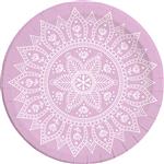 Roze Borden Mandala 23cm 8st