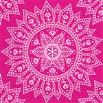 Fuchsia Servetten Mandala 33cm 20st