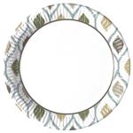 Goud Witte Borden Boho 23cm 8st
