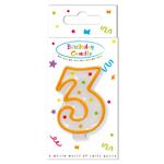 3 Jaar Kaars Geel