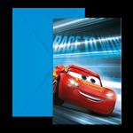 Cars Uitnodigingen 6st