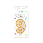 9 Jaar Kaars Geel