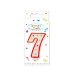 7 Jaar Kaars Rood