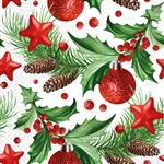 Kerst Servetten Hulst 33cm 20st