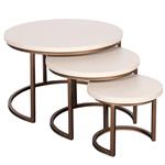 Salontafel set van 3 Madison Sand