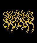 Swirl decorations - Gold