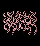 Swirl decorations - Rose gold