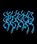 Swirl decorations - Baby blue