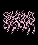 Swirl decorations - Baby pink