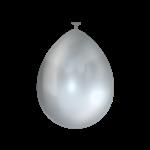 Balloons metallic 50 pcs. - Silver