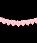 Paper garland - Heart pink