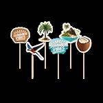 Gekleurde Cocktailprikkers Summer Vibes 6,5cm 6st