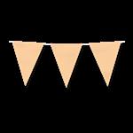 Paper flagline - Pastel orange
