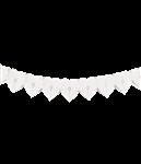 Paper garland - Heart white