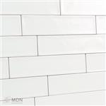 Handvorm tegels 7,5x30 cm mat wit-35m²