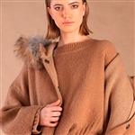 Tonet camel wool sweater Maat: L