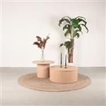 Salontafel Set Oliva 120x70x40 cm | Naturel Eikenhout