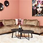 Salontafel Austin | Rond Set Van 2 | Zwart