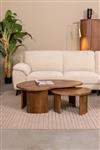 Salontafel Set Timon | 100x58x40 cm | Nature Smooth Mangohout | Leverbaar Vanaf Week 28, 11 juli