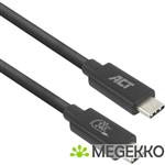 ACT USB4 20Gbps 240W USB Type-C kabel. USB-IF gecertificeerd. 2 meter