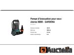 Helder water afvoerpomp GARDENA 9000