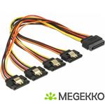Delock 60157 0.3m SATA 15-pin Multi kleuren SATA-kabel