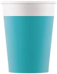 Solid Colour Turquoise Fsc Paper Cups 200Ml (Wm) 8St