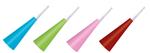 Party Essentials Unicolour Horns (Assorted Colours) 4St