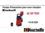 EINHELL GC-DP 7835 Afvalwaterpomp