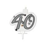 40 Jaar Kaars Wit Goud