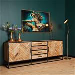 Dressoir Arlington | 210x45x75 cm | Visgraat Patroon