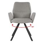 Eetkamerstoel Diana | Taupe | Draaibaar Onderstel